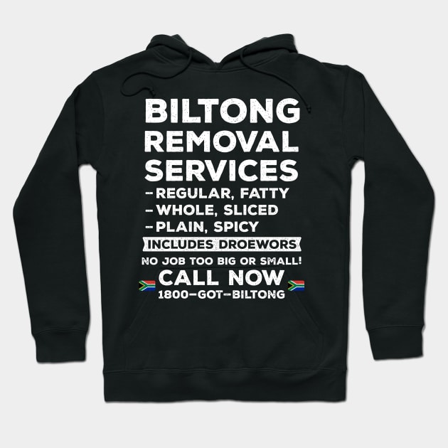 Biltong Removal Services South Africa Braai Hoodie by BraaiNinja